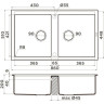 Мойка OMOIKIRI KITAGAWA 86-2-GR Artceramic/Leningrad grey 4993491